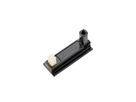 BACHMANN DESK2 Klebesockel RAL9005, Schwarz 2 Stück