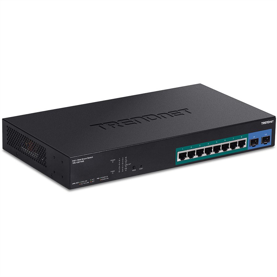 TRENDnet TPE-1021WS 10-Port PoE+ Gigabit Web Smart Switch