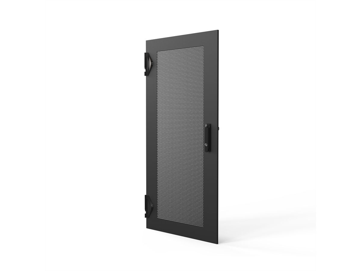 SCHROFF TUER 1400H 600B PERF.IP20 3PTS RAL7021