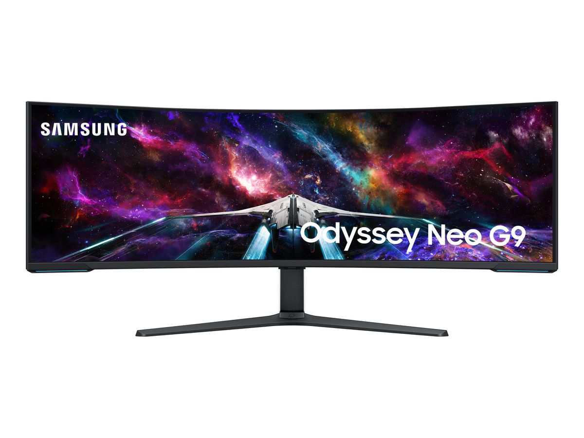 Samsung G95NC LED display 144,8 cm (57") 7680 x 2160 Pixel Dual UHD Schwarz, Weiß