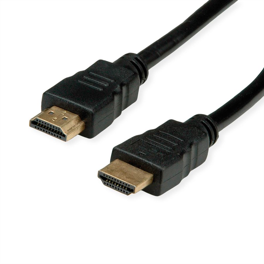 ROLINE RM HDMI High Speed Kabel mit Ethernet, schwarz, 2 m