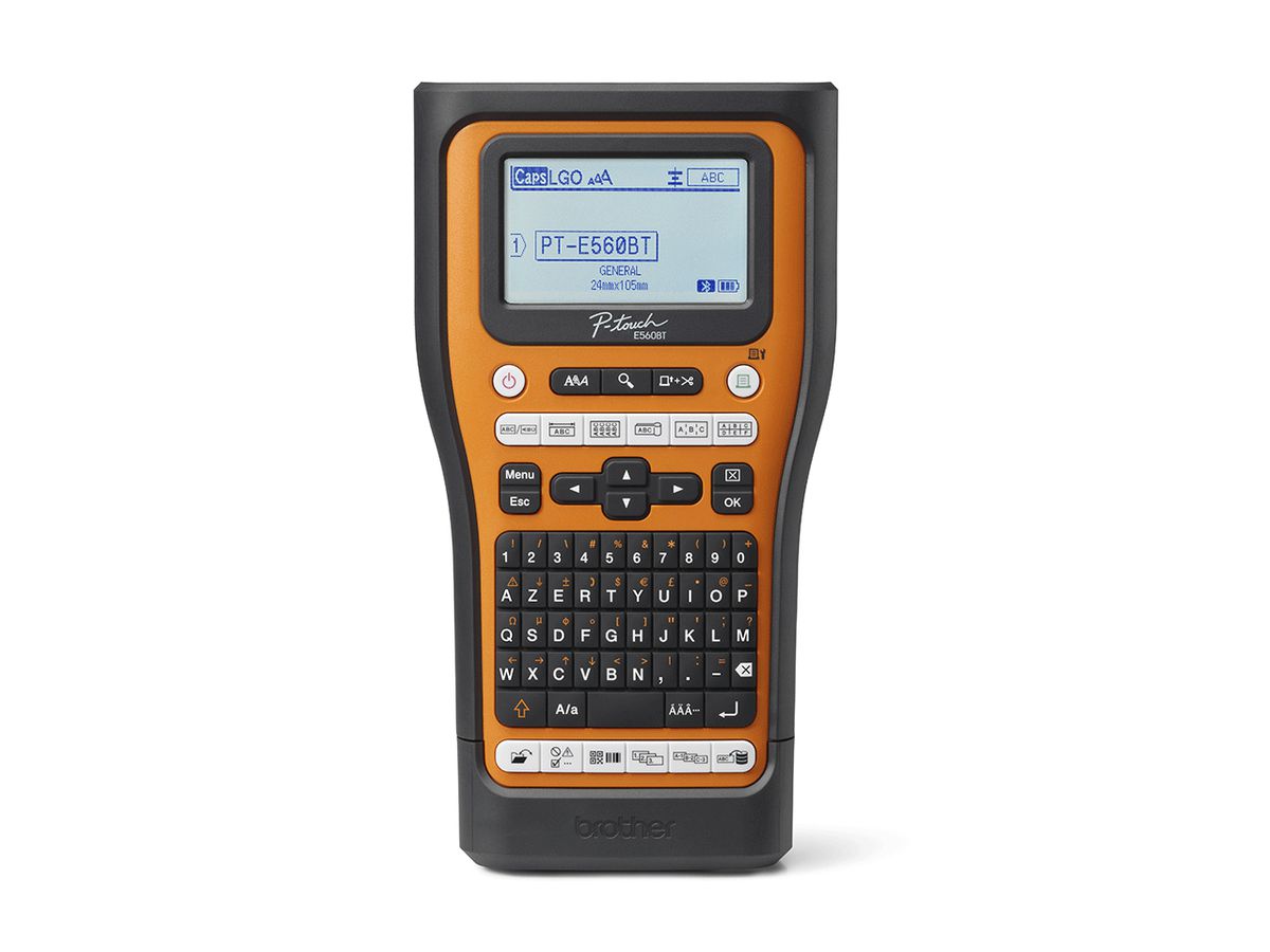Brother PT-E560BTVP Etikettendrucker Wärmeübertragung 180 x 180 DPI 20 mm/sek Verkabelt & Kabellos HSE/TZe Bluetooth QWERTZ