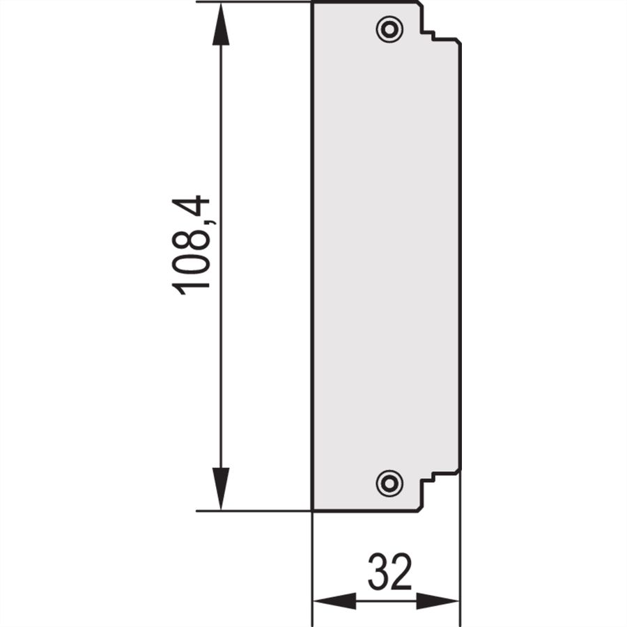 SCHROFF Rückwand - RUECKWAND HF-KASSETTE 7TE