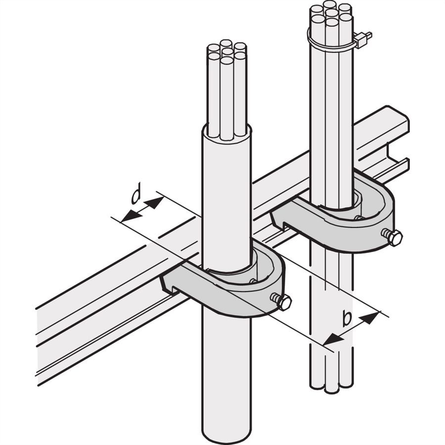 SCHROFF Kabelschellen - KABELSCHELLE 46-50 10STK