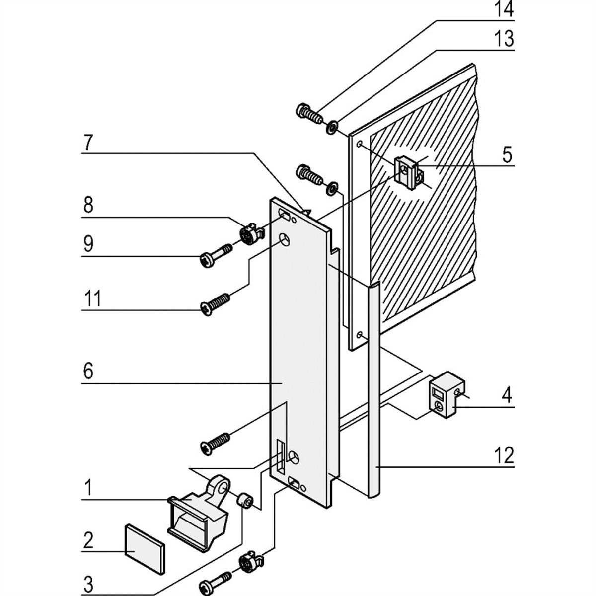 SCHROFF Steckbaugruppen mit Aushebegriff in Trapezform - Frontplatte, U-Profil, geschirmt - STECKBAUGR.HF TR-GR 6HE 6TE