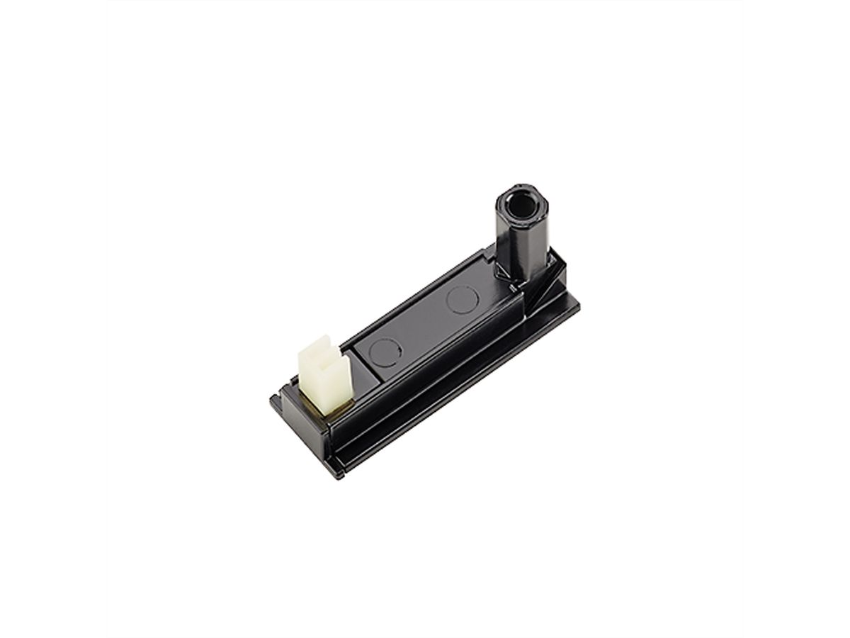 BACHMANN DESK2 Klebesockel RAL9005, Schwarz 2 Stück