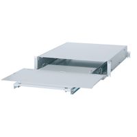 19"-Tastatureinschub 2 HE, mit klappbarer Frontplatte