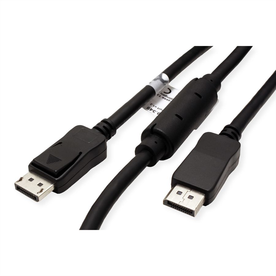 VALUE DisplayPort Kabel, v1.2, aktiv, ST/ST, 15 m