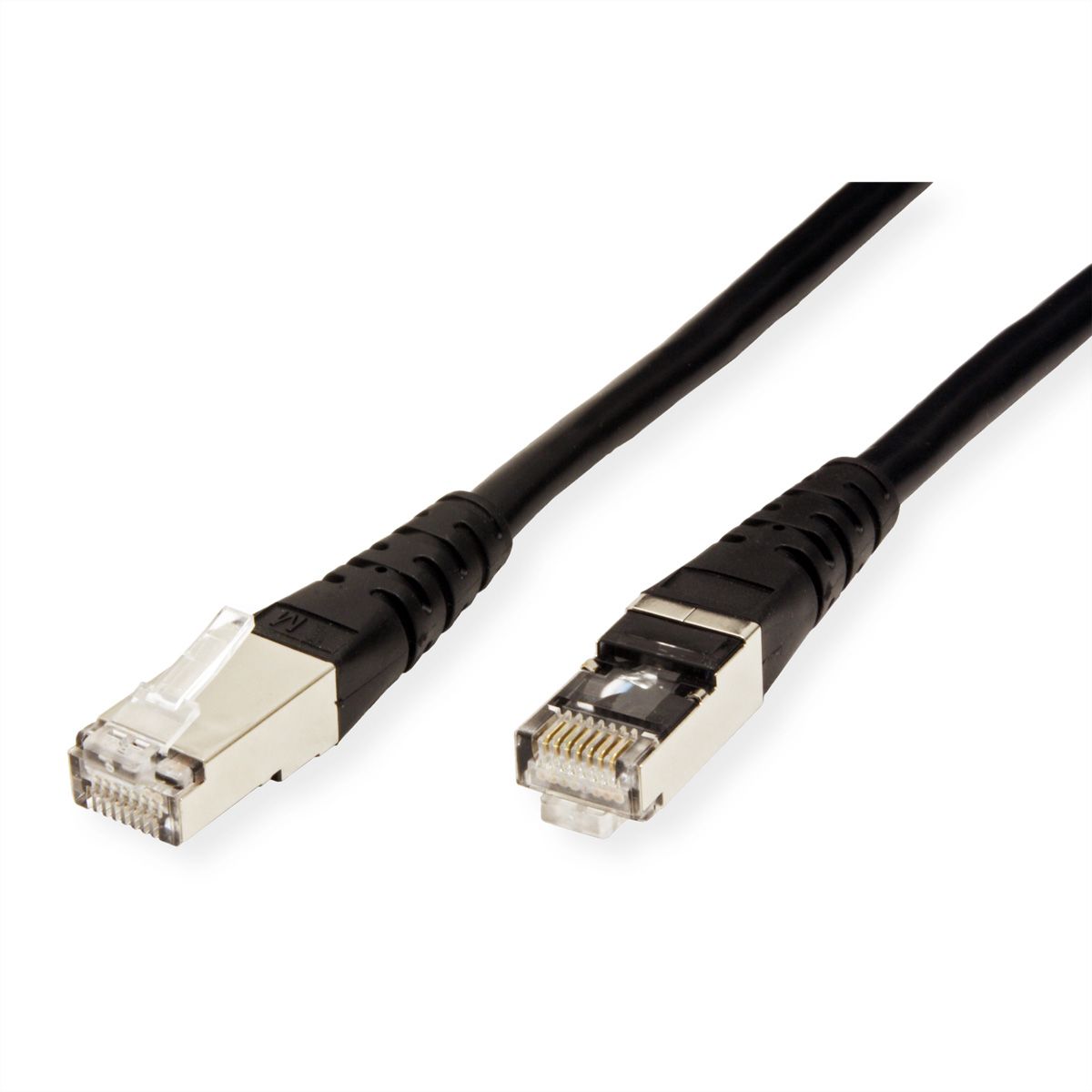 ROLINE Patchkabel Cat.6 (Class E) S/FTP (PiMF), schwarz, 2 m
