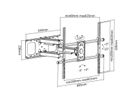 VALUE TV-Wandhalterung, flexibel, 50-90 Zoll, bis 75 kg