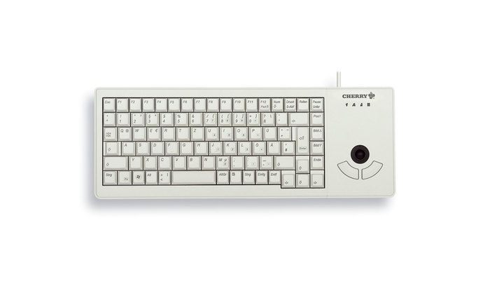 CHERRY XS Trackball Tastatur USB QWERTY US Englisch Grau