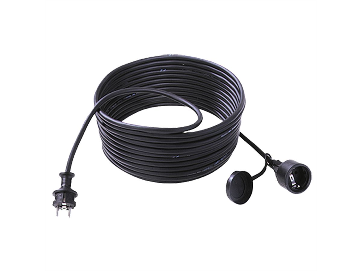 BACHMANN Extension 3G2,5mm², H07RN-F Gummi/Neopren Schutzkontakt, schwarz, 25 m