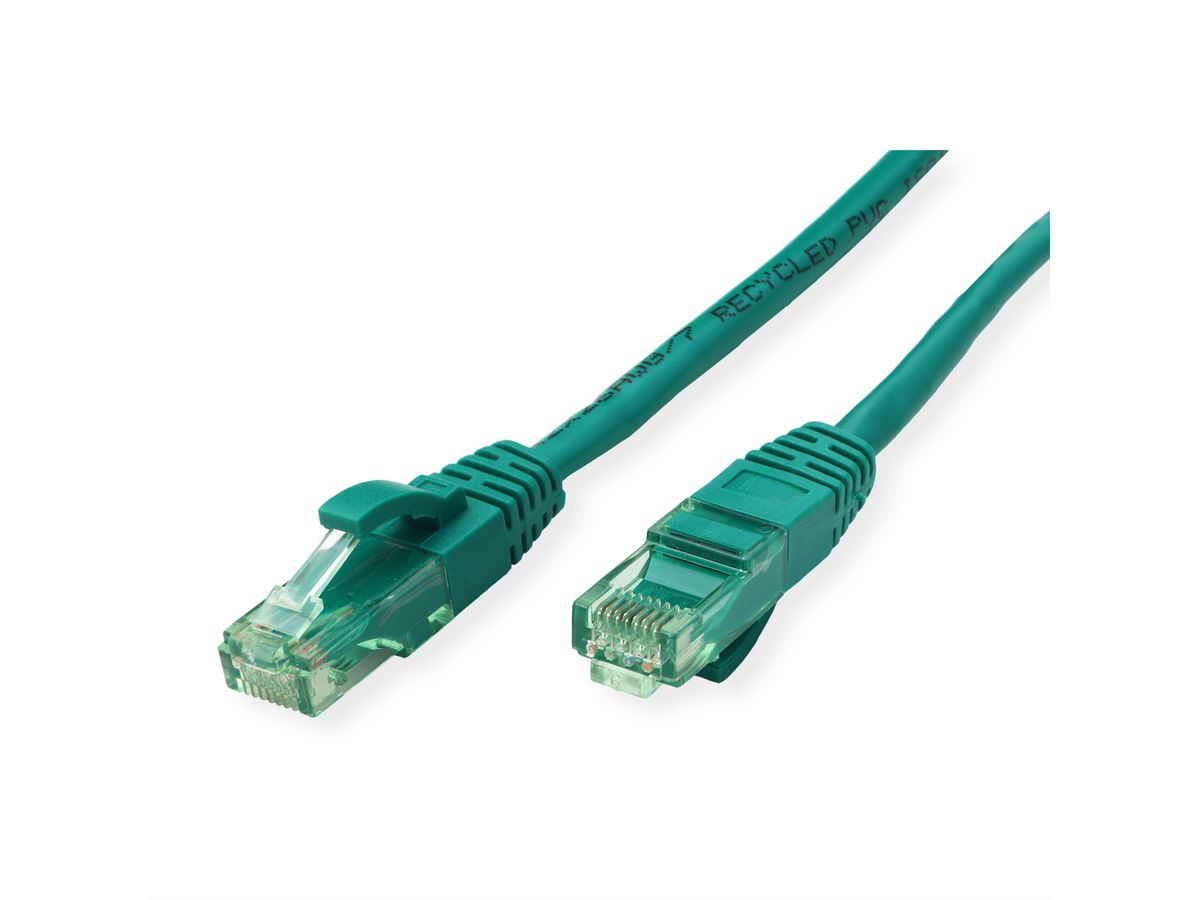 ROLINE RM Patchkabel Kat.6A UTP, grün, 15 m