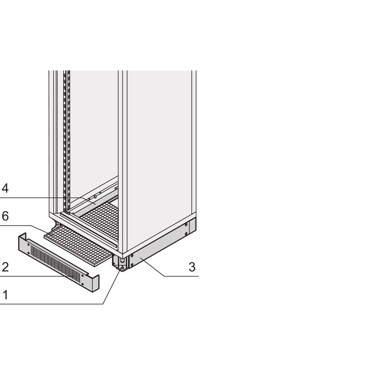 SCHROFF Filtermatten für Sockel - FILTER F.SCHRANK 800B X 800T