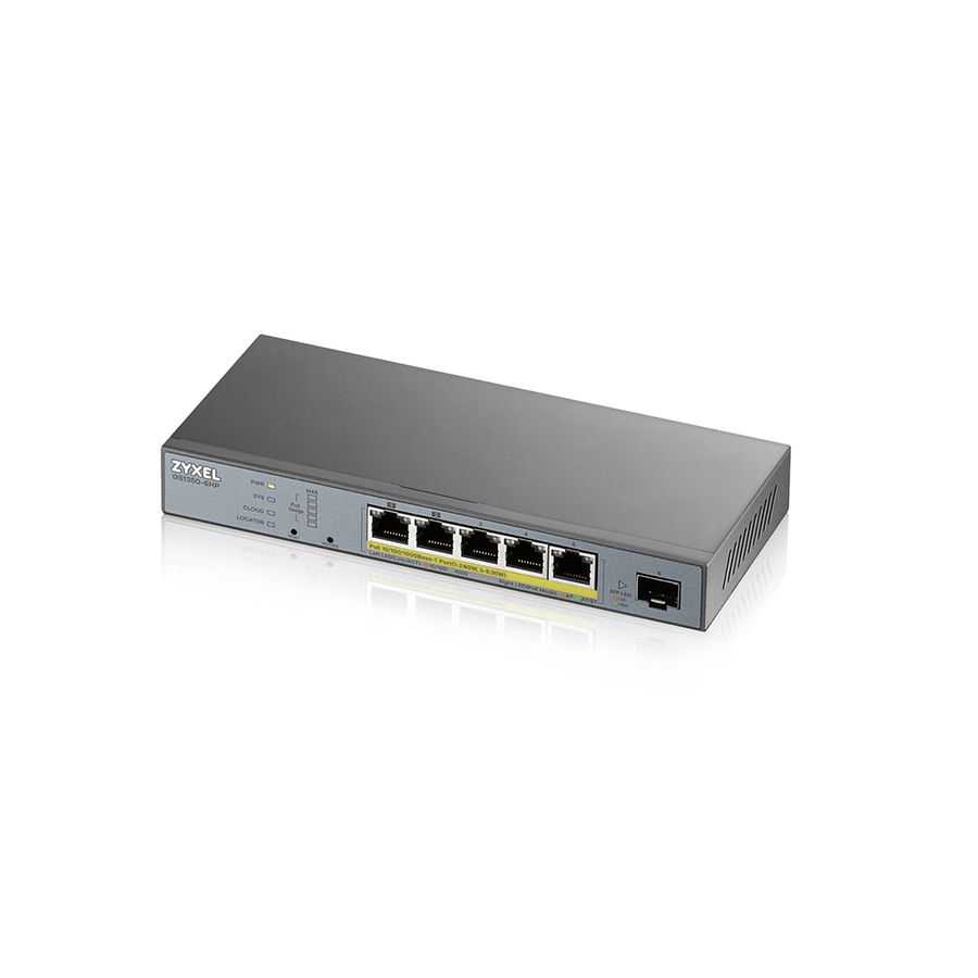 Zyxel GS1350-6HP-EU0101F Netzwerk-Switch Managed L2 Gigabit Ethernet (10/100/1000) Grau Power over Ethernet (PoE)