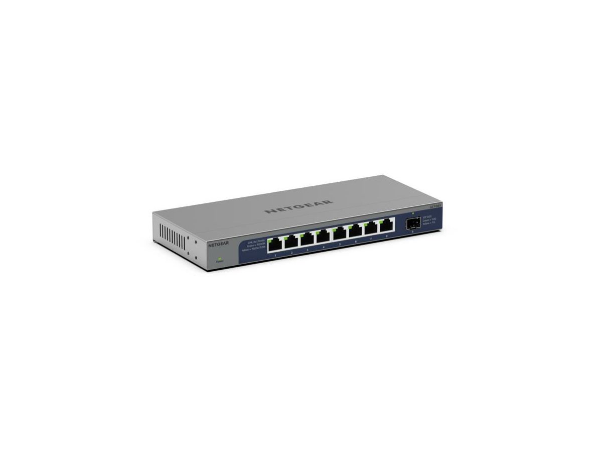 NETGEAR GS108X Unmanaged L2 Gigabit Ethernet (10/100/1000) Grau
