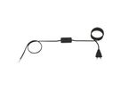 BACHMANN Zuleitung 2x0,75 1,8m schwarz, H03VVH2-F Eurostecker unverp. Schalter