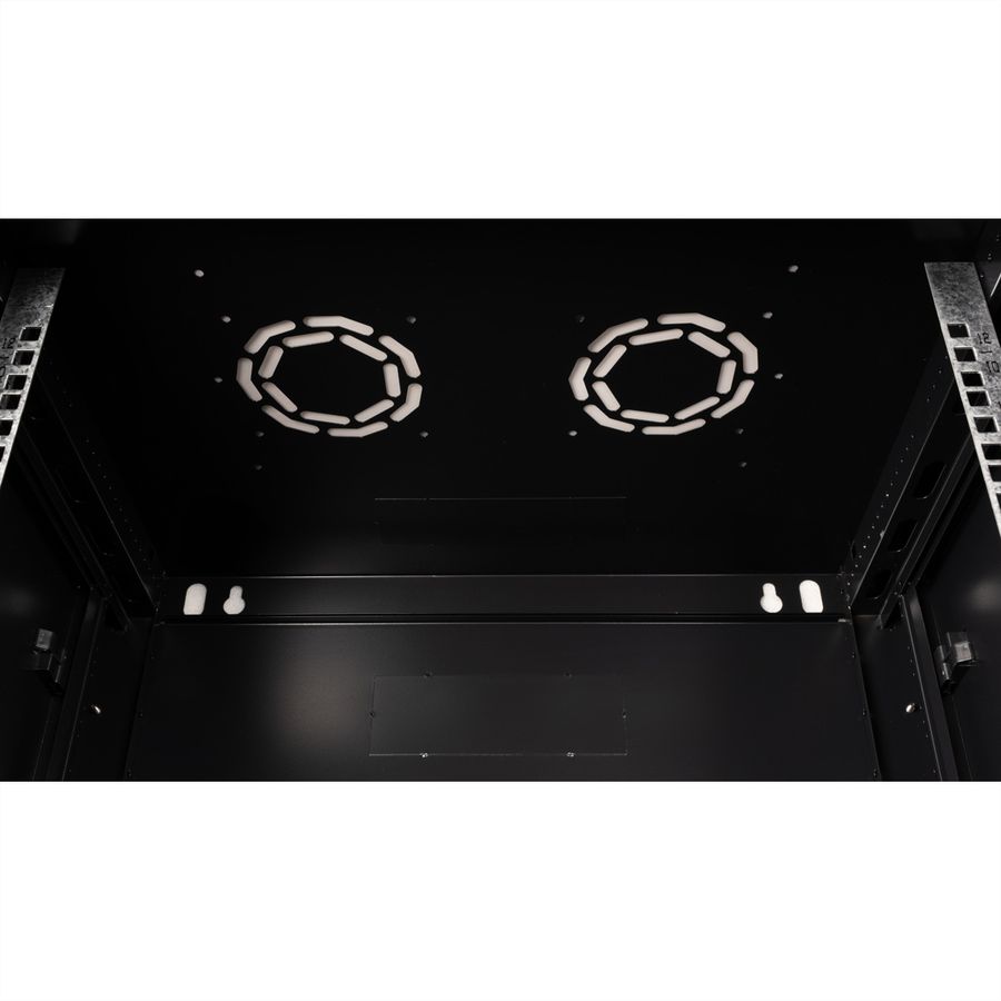 VALUE 19-Zoll Wandgehäuse 12HE, 600x450mm schwarz, Bausatz