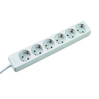 BACHMANN SELLY Steckdosenleiste 6x Schutzkontakt, weiß, 1,5 m
