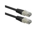 ROLINE Patchkabel Cat.6 (Class E), PoE, S/FTP (PiMF), schwarz, 0,5 m