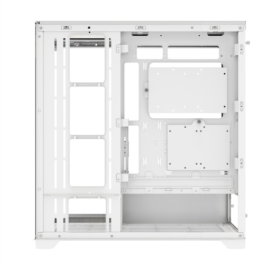 XILENCE Xilent Gleam X818.W.ARGB Gaming ATX PC-Gehäuse weiß, RGB ATX Midi Tower