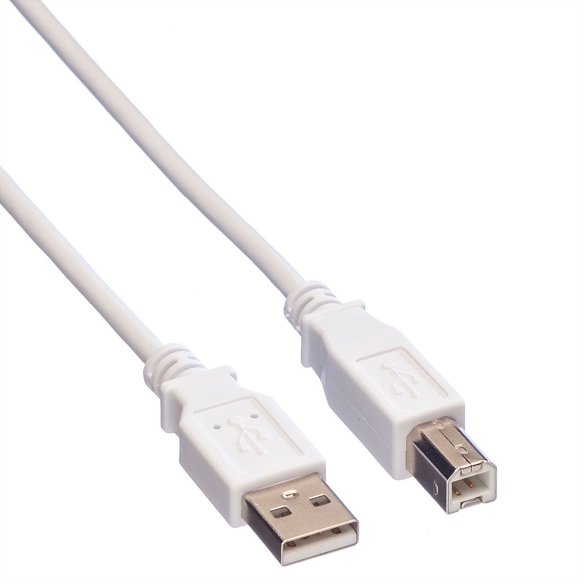VALUE USB 2.0 Kabel, Typ A-B, weiß, 1,8 m