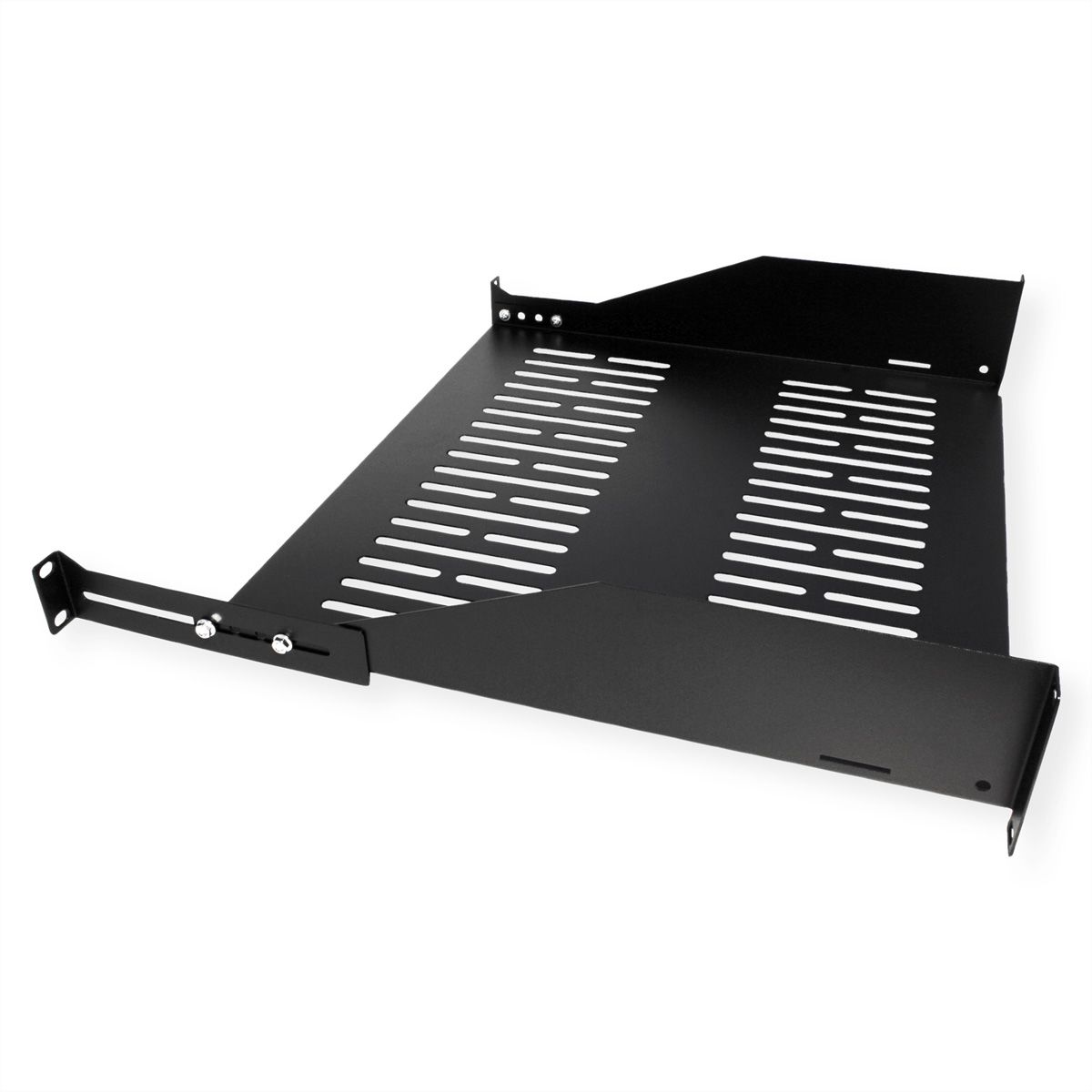 VALUE 19-Zoll-Geräteträger, 485 x 400mm, 2HE, max. 25kg, schwarz