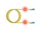 EasyLan LWL-LED-Patchkabel duplex 9/125µm OS2, LC/LC, gelb, 10 m