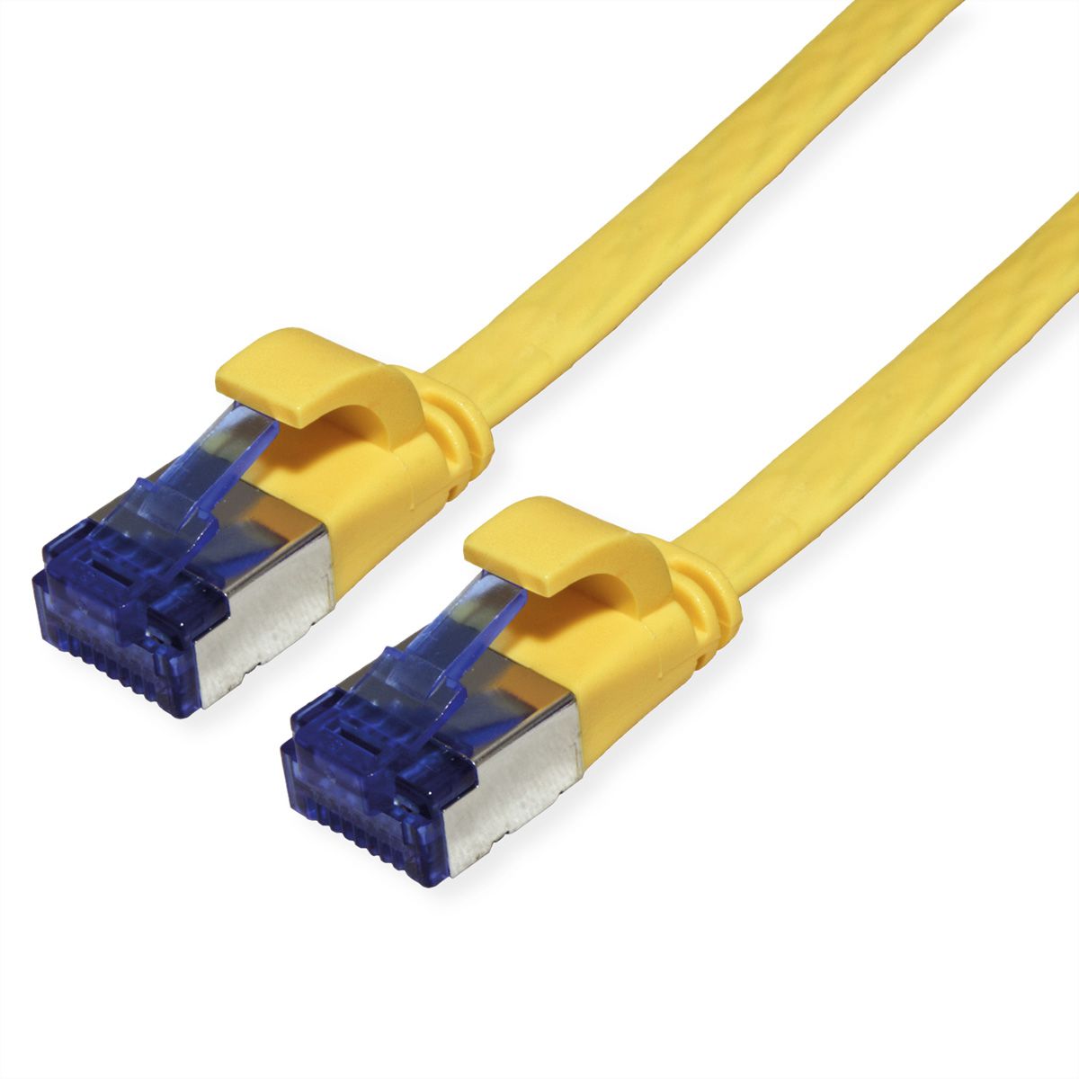 VALUE Patchkabel Cat.6A (Class EA) FTP, extra-flach, gelb, 3 m
