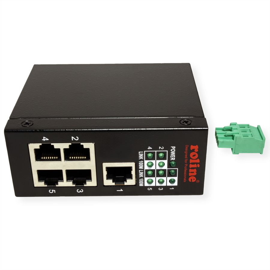 ROLINE Industrie Switch 5x RJ-45, unmanaged
