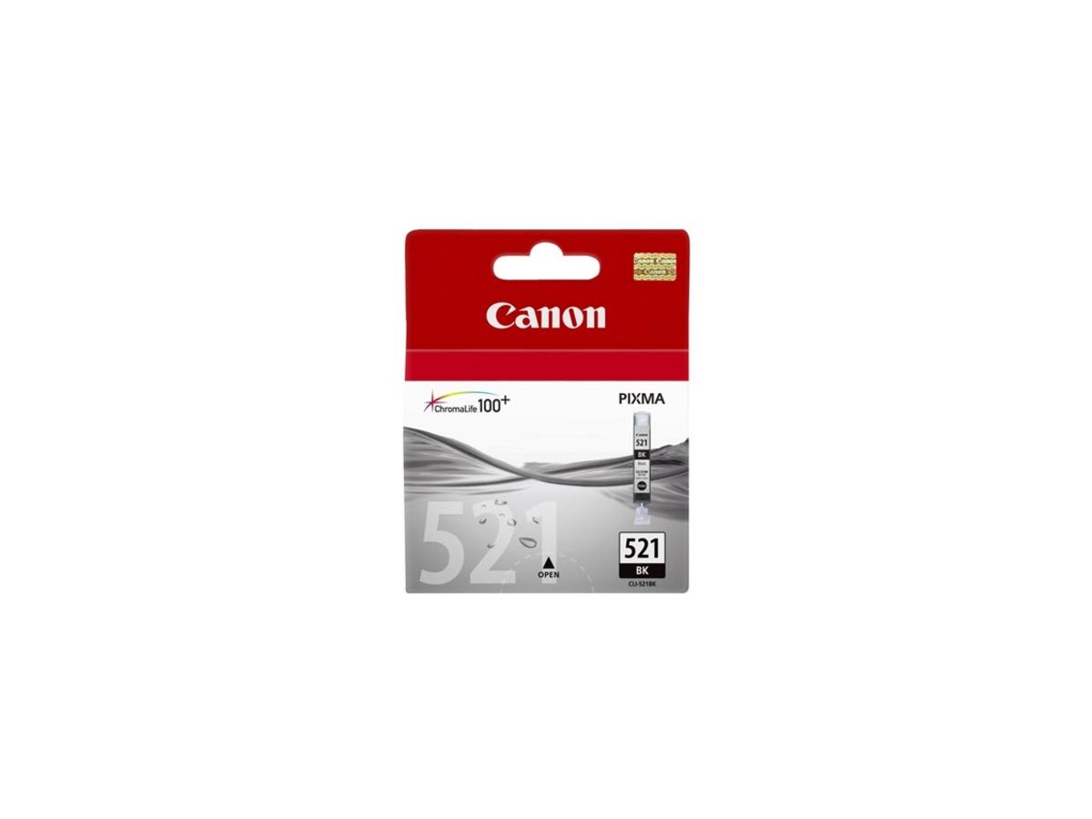 Canon CLI-521 BK Tintenpatrone Original Schwarz 1 Stück(e)