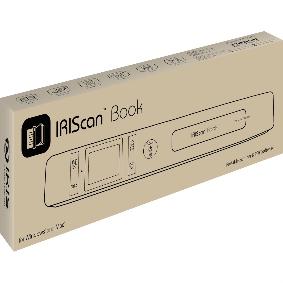 IRIScan Book 7 Dyslexic Handheld-Scanner, Dokumenten- und Buchscanner