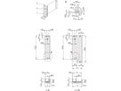 SCHROFF Frontprofil für IEEE-Griff, 3 HE mit 0,1" Versatz, geschirmt - FRONTPROFIL 3HE 6TE IEL OFF