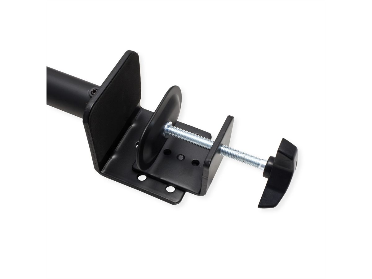 VALUE Schwerlast-LCD-Arm, Trägerstange, 4 Gelenke, Tischmontage, bis 20 kg