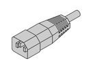 SCHROFF Netzanschlussleitung, IEC - ANSCHLUSSKAB.2,5M IEC C13-C14