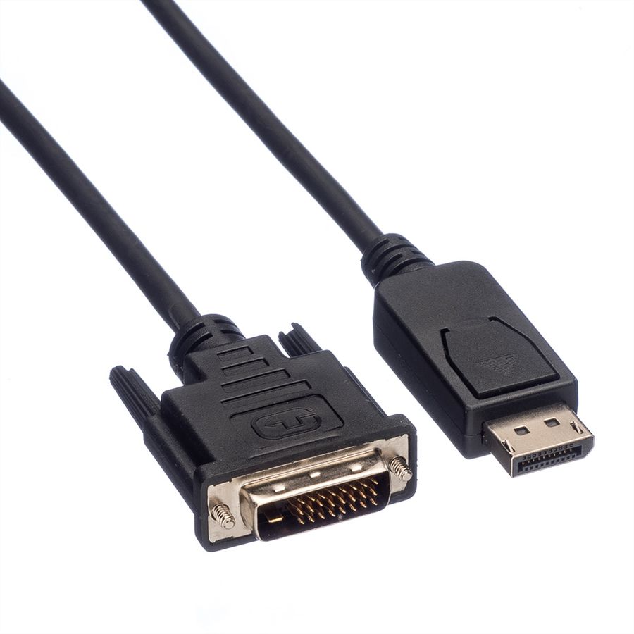 VALUE DisplayPort Kabel DP ST - DVI (24+1) ST, LSOH, schwarz, 1 m