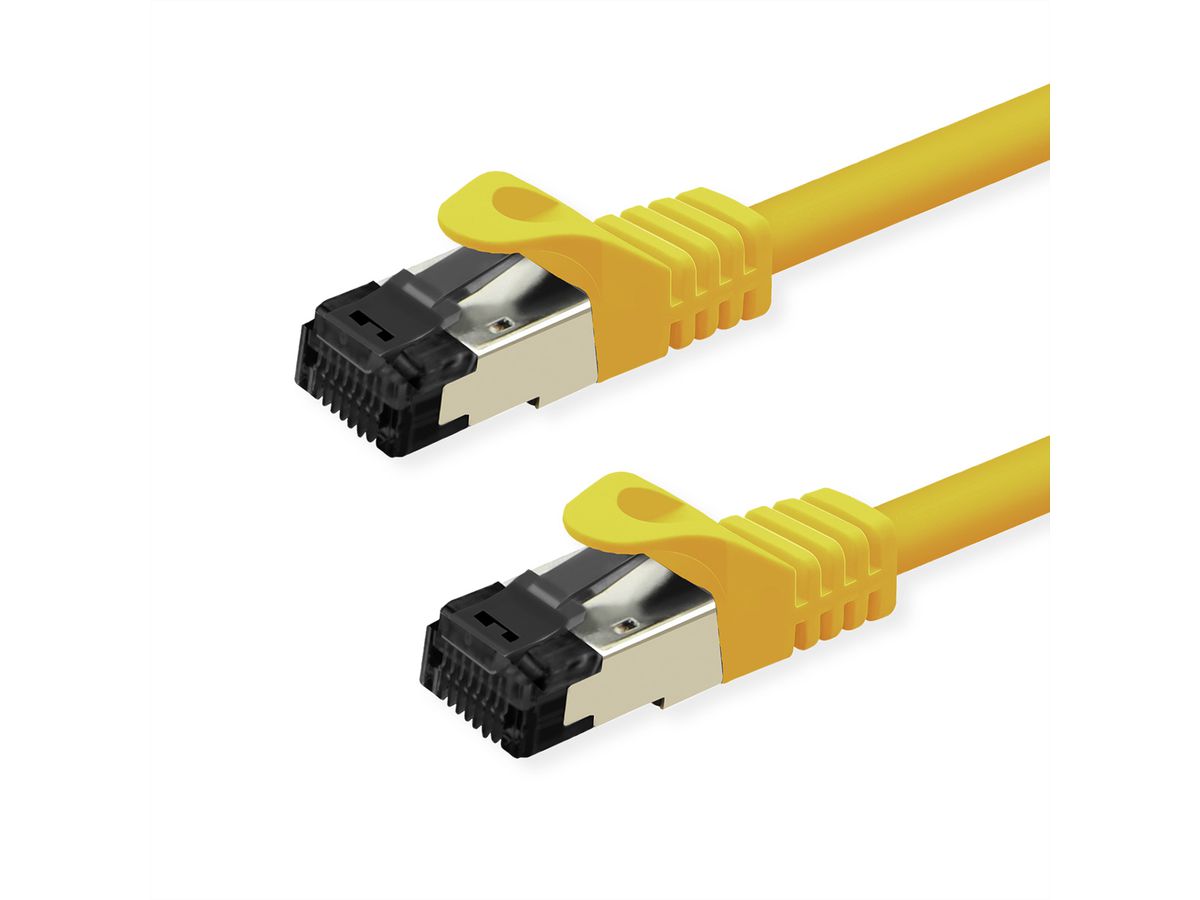 VALUE S/FTP-(PiMF-) Patchkabel Kat.8 (Class I), LSOH, Litzendraht, gelb, 2 m