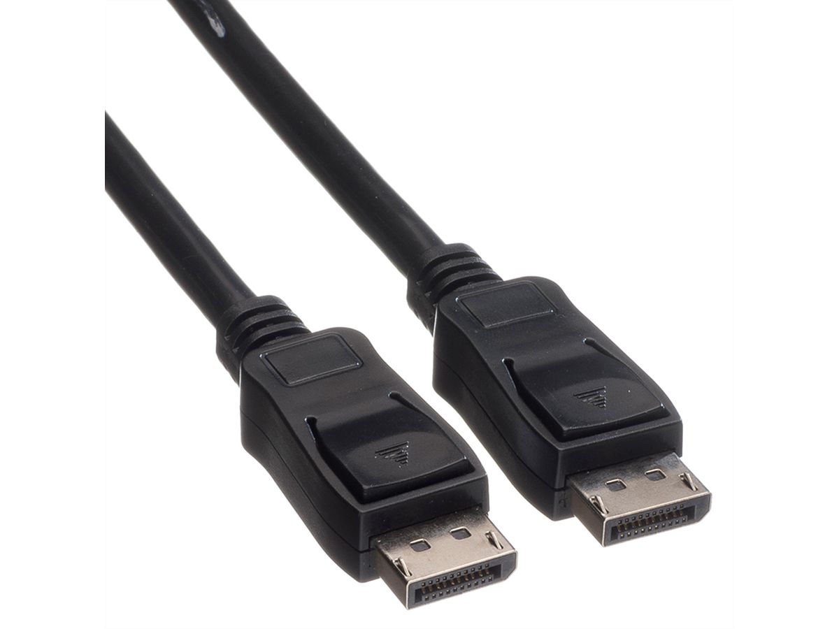 VALUE DisplayPort Kabel, DP ST - ST, schwarz, 5 m