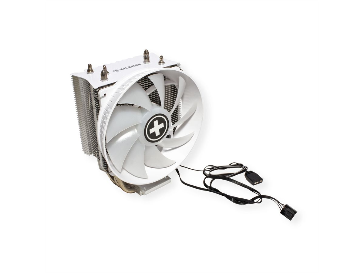 Xilence M403PRO.W.ARGB AMD und Intel CPU Kühler, 120mm ARGB PWM Lüfter, 150W TDP