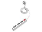 VALUE 3-fach Steckdosenleiste Euro-Stecker (2-polig), mit Schalter, weiß, 1,5 m