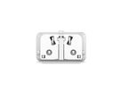 VALUE USB Reise-Charger mit Euro-Flach-/UK-/US-Stecker, 2 Port (Typ-A QC3.0, Typ-C PD), 25W