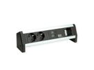 BACHMANN DESK 2xSchutzkontakt USB A&C, USB Charger 22W 1xABD GST18