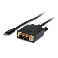 VALUE USB Typ C - DVI Adapterkabel, ST/ST, 1 m