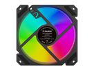 XILENCE Performance A+ REVERSE XF065, 120mm ARGB LED Lüfter schwarz