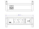 BACHMANN DESK 2xSchutzkontakt USB C, USB Charger 30W GST18
