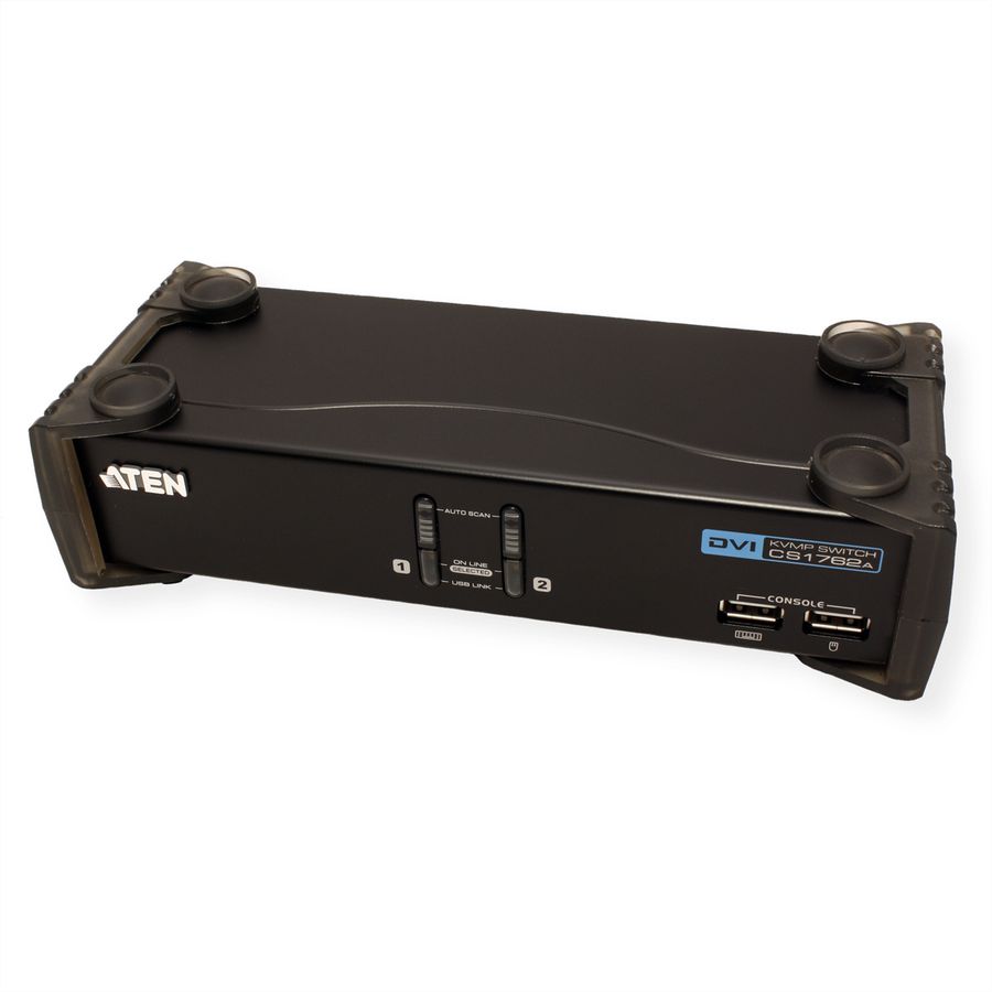 ATEN CS1762A KVM Switch DVI, USB, Audio, USB-Hub, 2 Ports