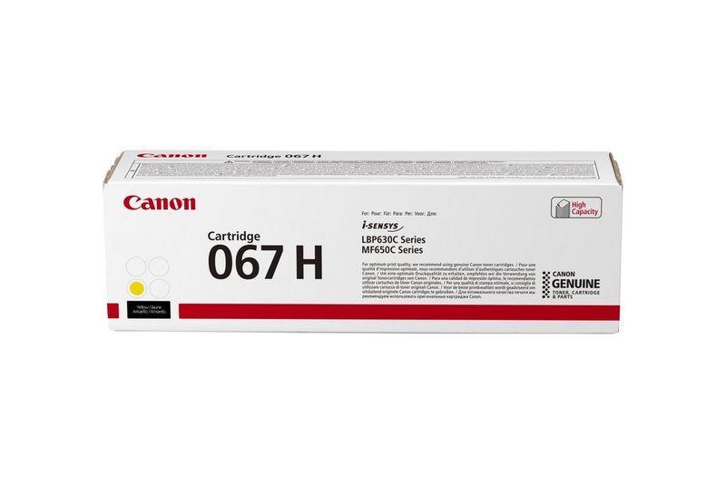 Canon 067H Tonerkartusche 1 Stück(e) Original Gelb