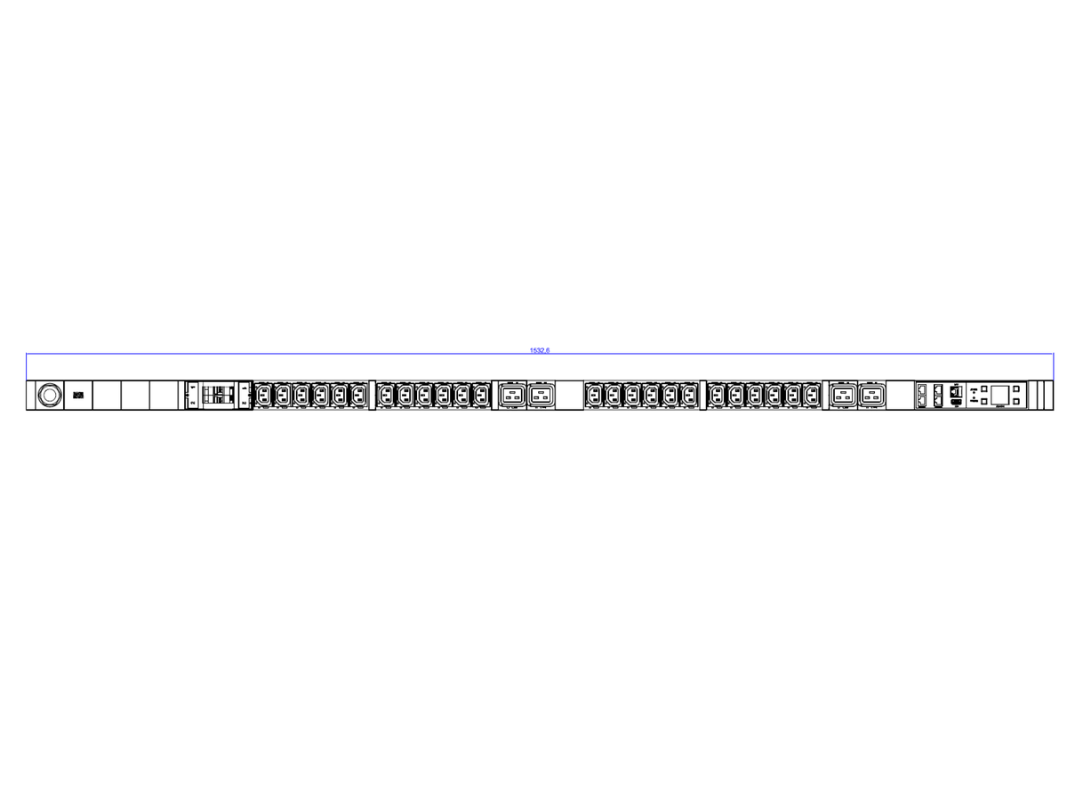 BACHMANN BN3500 24xC13 4xC19 2xLS C16A, Messung pro Phase, Diffmessung
