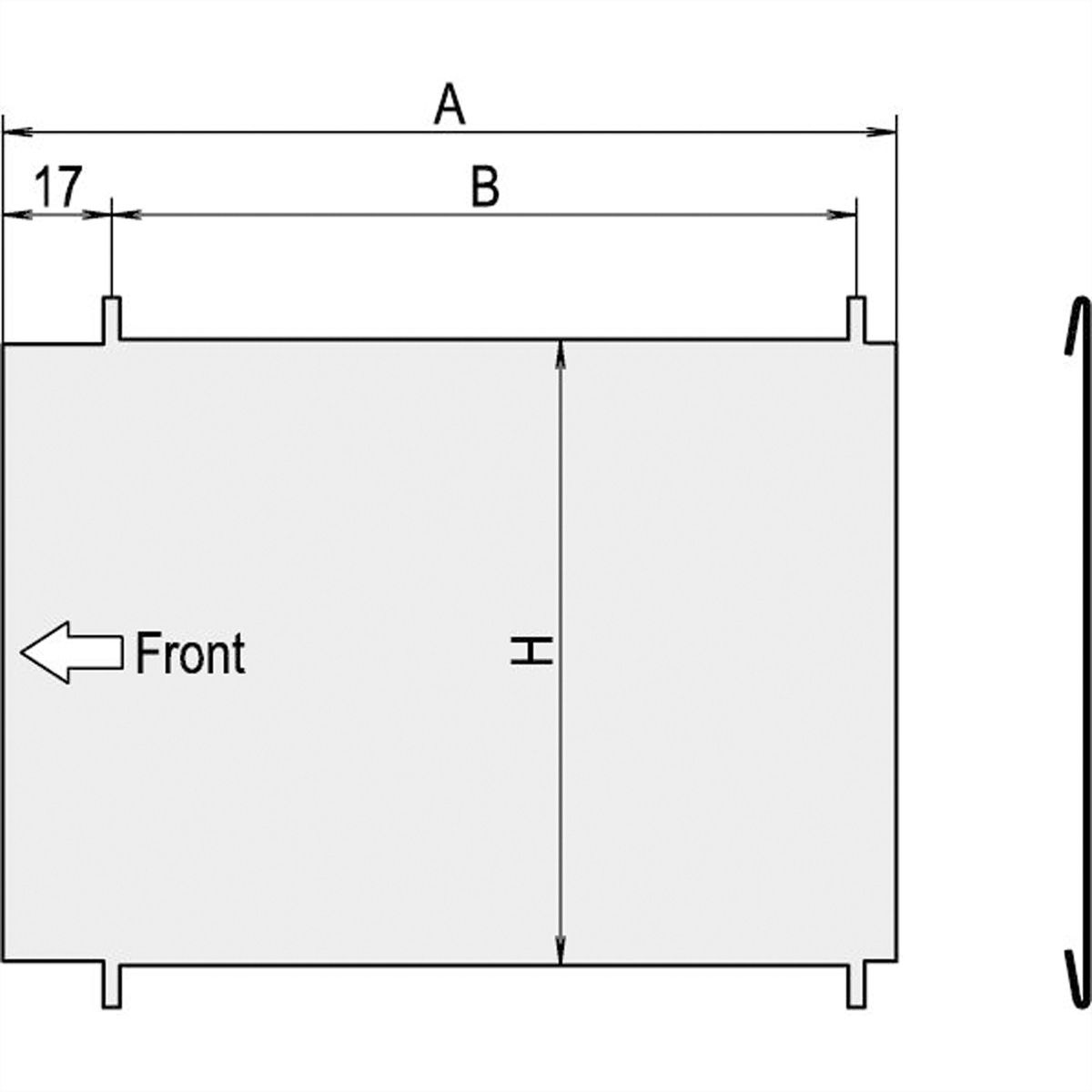 SCHROFF Zwischenwand - ZWISCHENWAND 6HE 220T