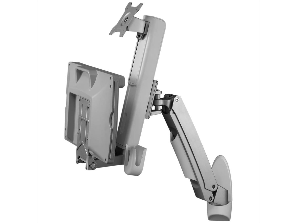 SCHROFF Verstellbarer Monitorarm mit Tastatur Ablage, bis 8 kg